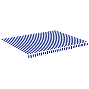 Comparateur de prix : vidaXL Tissu de remplacement pour auvent Bleu et blanc 4,5x3,5 m