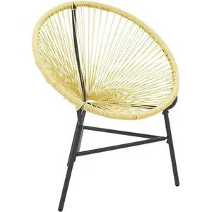 Comparateur de prix : vidaXL Chaise de jardin Acapulco Résine tressée Beige