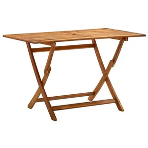 Comparateur de prix : vidaXL Table de jardin pliable 120x70x75 cm Bois d'acacia massif