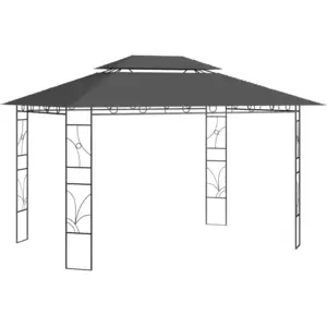 vidaXL Belvédère 4x3x2,7 m Anthracite 160 g/m² pas cher