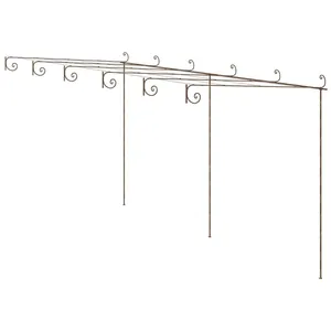 Comparateur de prix : vidaXL Pergola de jardin Marron antique 6x3x2,5 m Fer