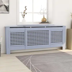 Comparateur de prix : vidaXL Cache-radiateur MDF Gris 205 cm