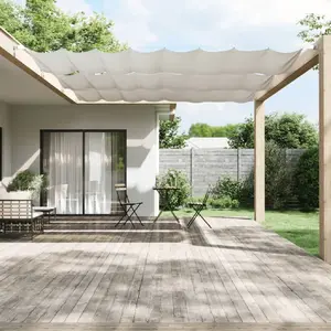 Comparateur de prix : vidaXL Auvent vertical Blanc 140x420 cm Tissu oxford
