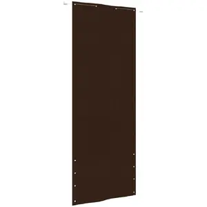 vidaXL Écran de balcon Marron 80x240 cm Tissu Oxford pas cher