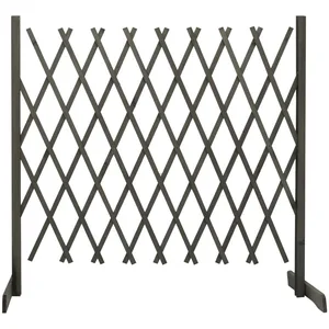 Comparateur de prix : vidaXL Clôture en treillis de jardin Gris 180x100 cm Bois de sapin
