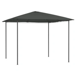 vidaXL Belvédère 3x3x2,6 m Anthracite 160 g/m² pas cher