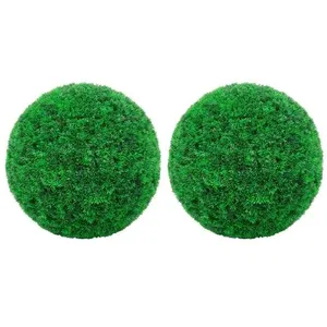 Comparateur de prix : vidaXL Boules de buis artificielles 2 pcs 35 cm