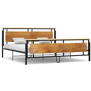 vidaXL Cadre de lit Métal 200x200 cm pas cher