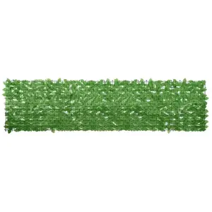 Comparateur de prix : vidaXL Écran de balcon avec feuilles vert 300x75 cm