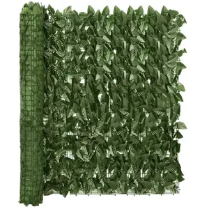 Comparateur de prix : vidaXL Écran de balcon avec feuilles vert foncé 400x100 cm