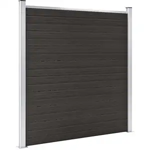 Comparateur de prix : vidaXL Panneau de clôture WPC 180x186 cm Noir