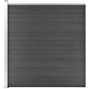 Comparateur de prix : vidaXL Panneau de clôture WPC 175x186 cm Noir