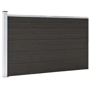 Comparateur de prix : vidaXL Panneau de clôture WPC 175x105 cm Noir