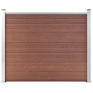 Comparateur de prix : vidaXL Panneau de clôture WPC 180x146 cm Marron