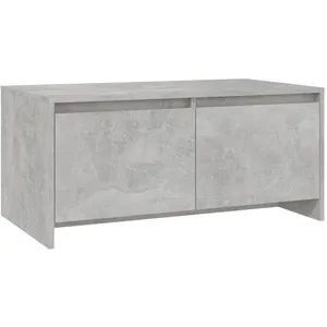 vidaXL Table basse Gris béton 90x50x41,5 cm Aggloméré pas cher