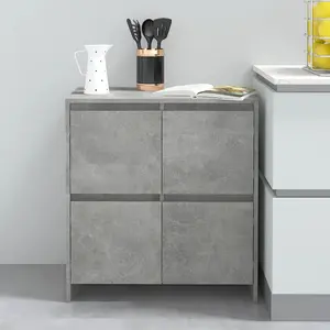 Comparateur de prix : vidaXL Buffet Gris béton 70x41x75 cm Bois d'ingénierie