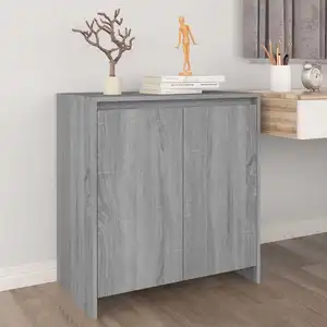 vidaXL Buffet Sonoma gris 70x41x75 cm Bois d'ingénierie