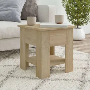 Comparateur de prix : vidaXL Table basse Chêne sonoma 40x40x42 cm Bois d'ingénierie