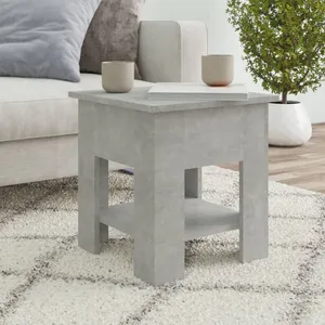 Comparateur de prix : vidaXL Table basse Gris béton 40x40x42 cm Bois d'ingénierie