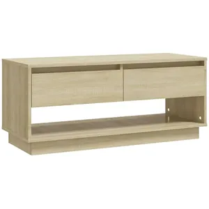 vidaXL Meuble TV Chêne sonoma 102x41x44 cm Aggloméré pas cher