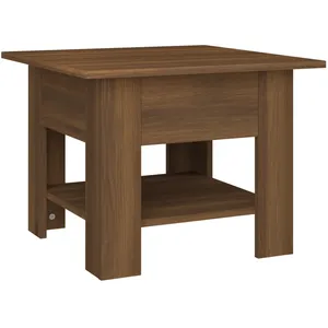 vidaXL Table basse Chêne marron 55x55x42 cm Aggloméré pas cher