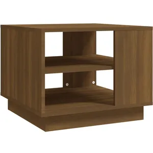 vidaXL Table basse Chêne marron 55x55x43 cm Aggloméré pas cher