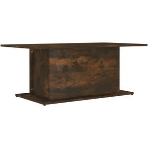 vidaXL Table basse Chêne fumé 102x55,5x40 cm Aggloméré pas cher