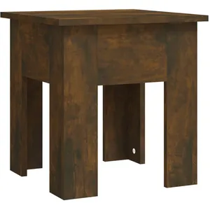 vidaXL Table basse Chêne fumé 40x40x42 cm Aggloméré pas cher