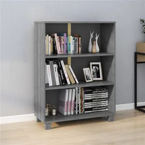 Comparateur de prix : vidaXL Bibliothèque HAMAR Gris foncé 85x35x112 cm Bois de pin massif