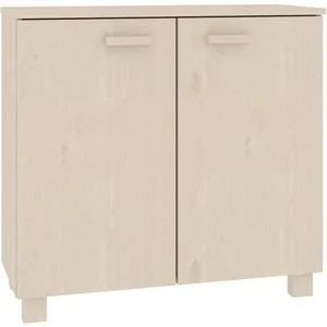 vidaXL Buffet HAMAR Marron miel 85x35x80 cm Bois massif de pin pas cher