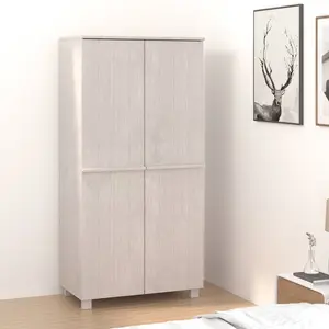 Comparateur de prix : vidaXL Garde-robe HAMAR Blanc 89x50x180 cm Bois massif de pin