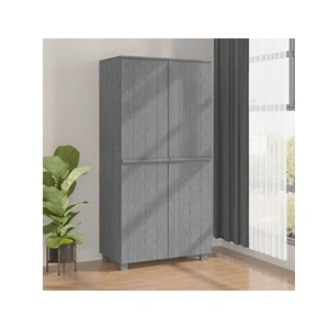 Comparateur de prix : vidaXL Garde-robe HAMAR Gris foncé 89x50x180 cm Bois massif de pin
