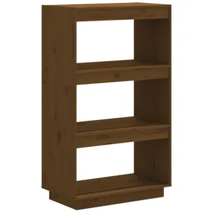 Comparateur de prix : vidaXL Bibliothèque/Cloison Marron miel 60x35x103cm Bois de pin solide