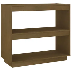 vidaXL Bibliothèque Marron miel 80x35x71 cm Bois de pin massif