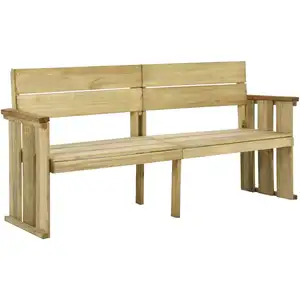 vidaXL Banc de jardin 172 cm bois de pin imprégné 318408 pas cher