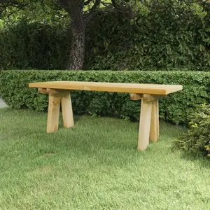 Comparateur de prix : vidaXL Banc de jardin 110 cm bois de pin massif imprégné