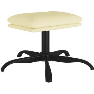 Comparateur de prix : vidaXL Repose-pied Crème 60x60x36 cm Similicuir