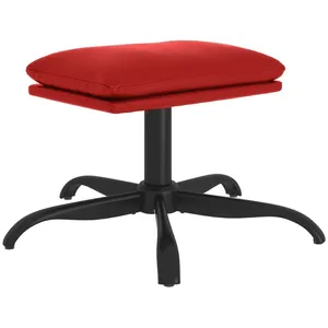 vidaXL Repose-pied Rouge bordeaux 60x60x36 cm Similicuir