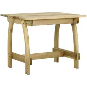 vidaXL Table de jardin 110x74x75 cm Bois de pin imprégné pas cher