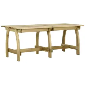 Comparateur de prix : vidaXL Table de jardin 220x74x75 cm Bois de pin imprégné