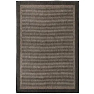 vidaXL Tapis à tissage plat d'extérieur 160x230 cm Marron foncé