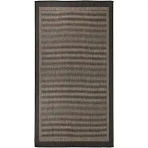vidaXL Tapis à tissage plat d'extérieur 80x150 cm Marron foncé