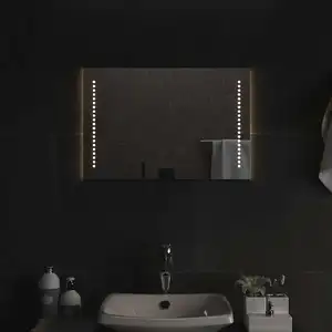 vidaXL Miroir de salle de bain LED 60x40 cm pas cher