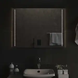 vidaXL Miroir de salle de bain LED 80x60 cm