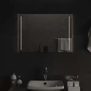 vidaXL Miroir de salle de bain LED 70x50 cm pas cher