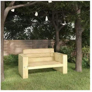 vidaXL Banc de jardin 139 cm bois de pin imprégné pas cher