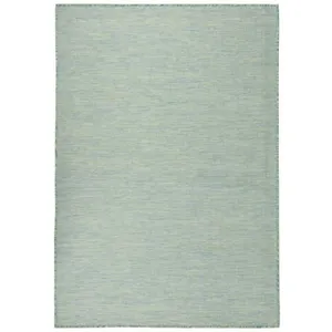 vidaXL Tapis à tissage plat d'extérieur 160x230 cm Turquoise