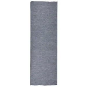 Comparateur de prix : vidaXL Tapis à tissage plat d'extérieur 80x250 cm Bleu