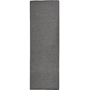 vidaXL Tapis à tissage plat d'extérieur 80x250 cm Gris
