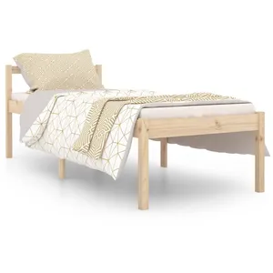 Comparateur de prix : vidaXL Lit pour personne âgée 75x190 cm bois massif de pin